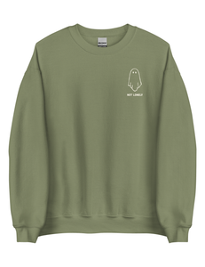 Alone But Not Lonely Ghost Unisex Sweatshirt | MOSS