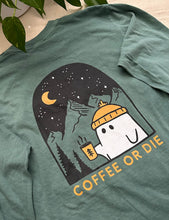 Load image into Gallery viewer, Coffee or Die Comfort Colors Unisex heavyweight long-sleeve shirt | PINE