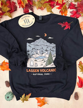 Load image into Gallery viewer, Lassen Volcanic Spooky National Park Unisex Sweatshirt | BLACK