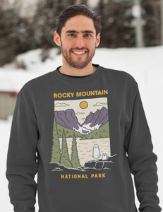 Rocky Mountain Spooky National Park Unisex Sweatshirt | CHARCOAL