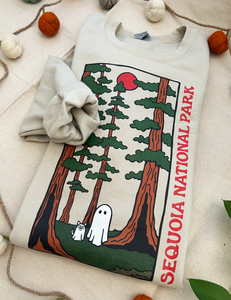 Sequoia Spooky National Park Unisex Sweatshirt | SAND