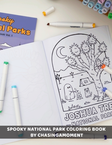Spooky National Park Coloring Book vol. 1 | Pack of 2