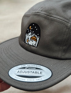 Coffee or Die Five Panel Cap | GREY