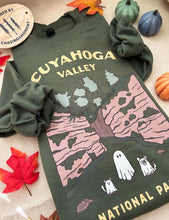 Load image into Gallery viewer, Cuyahoga Valley Spooky National Park Unisex Sweatshirt | MOSS