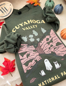 Cuyahoga Valley Spooky National Park Unisex Sweatshirt | MOSS