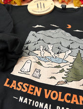 Load image into Gallery viewer, Lassen Volcanic Spooky National Park Unisex Sweatshirt | BLACK