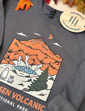 Load image into Gallery viewer, Lassen Volcanic Spooky National Park Unisex Sweatshirt | CHARCOAL