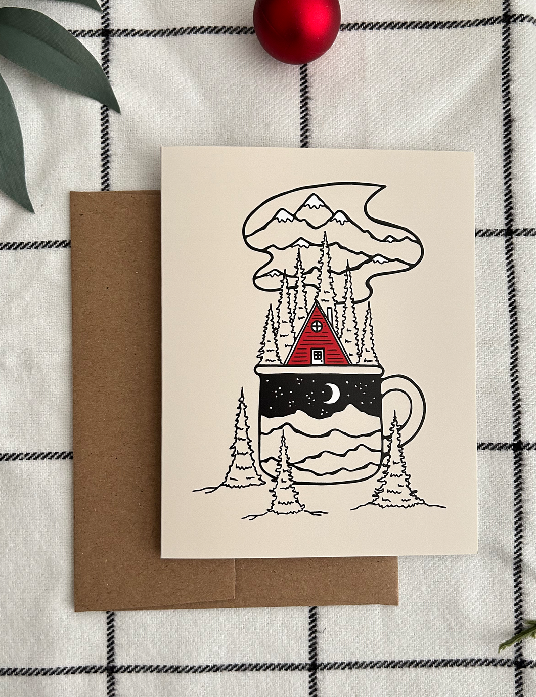 Morning Dose Cozy Cabin | Greeting Card