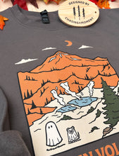 Load image into Gallery viewer, Lassen Volcanic Spooky National Park Unisex Sweatshirt | CHARCOAL