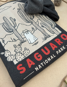 Saguaro Spooky National Park Unisex Sweatshirt | CHARCOAL