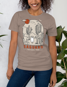 Saguaro Spooky National Park Unisex t-shirt | PEBBLE