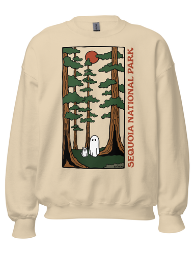 Sequoia Spooky National Park Unisex Sweatshirt | SAND