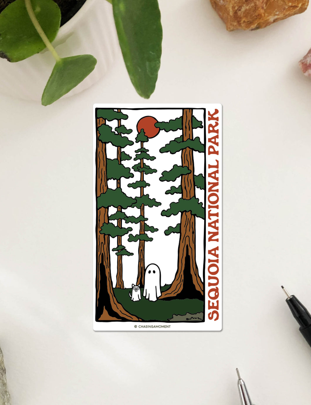 SEQUOIA Spooky National Park Vinyl Sticker