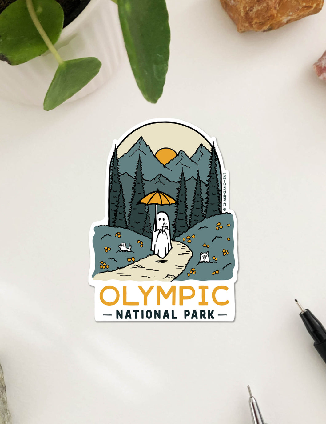 OLYMPIC Spooky National Park Vinyl Sticker