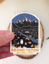Load image into Gallery viewer, GRAND TETON Spooky National Park Vinyl Sticker