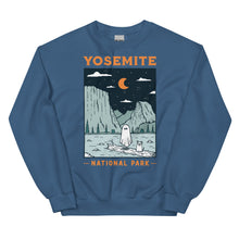 Load image into Gallery viewer, Yosemite Spooky National Park Unisex Sweatshirt | LAKE BLUE