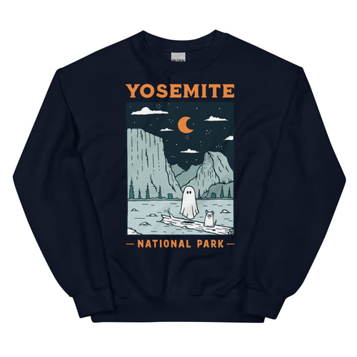 Yosemite Spooky National Park Unisex Sweatshirt | MIDNIGHT