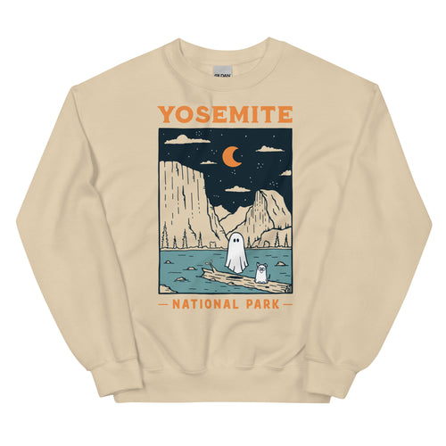 Yosemite Spooky National Park Unisex Sweatshirt | SAND