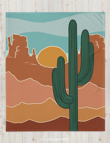 Sedona + Saguaro Throw Blanket 50