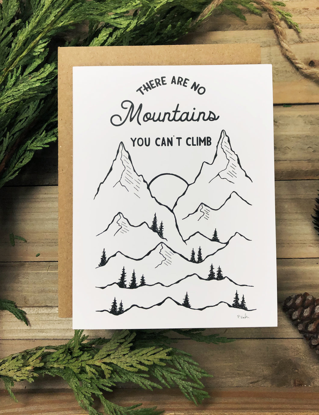 Greeting Card | There Are No Mountains You Can’t Climb