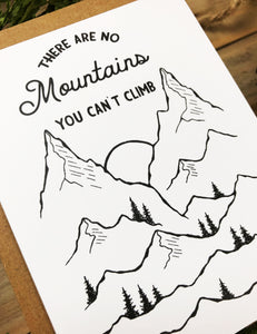 Greeting Card | There Are No Mountains You Can’t Climb