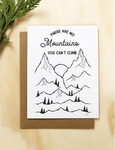 Greeting Card | There Are No Mountains You Can’t Climb