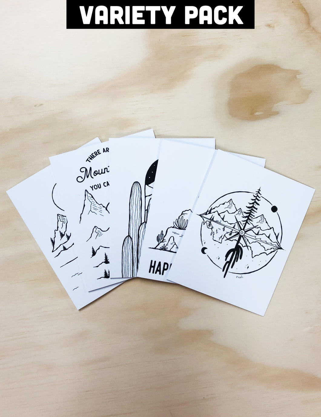 Greeting Card Pack of 5 | Variety Set