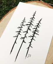 Load image into Gallery viewer, Wild Pines 4x6 Art Print