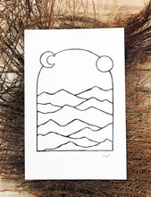Load image into Gallery viewer, Original INK |  Mountains of the Desert 4x6