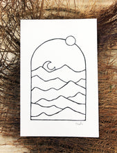 Load image into Gallery viewer, Original INK |  Rise the sun Set the moon 4x6