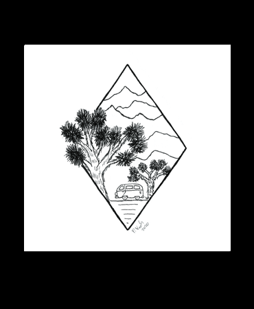 Joshua Tree Adventure 4x4 Art Print