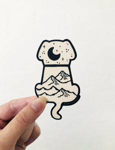 Mountain Dog Vinyl Sticker